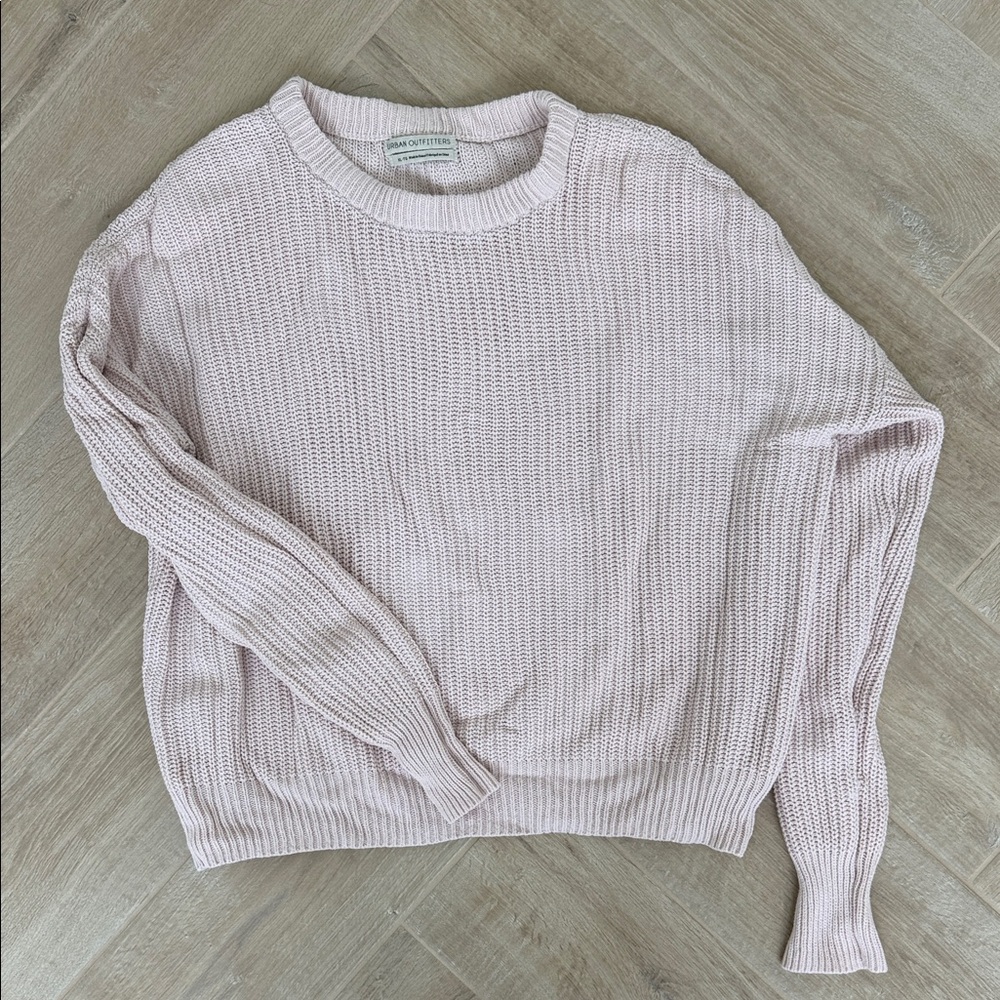 Women's light Pink crew neck Sweater